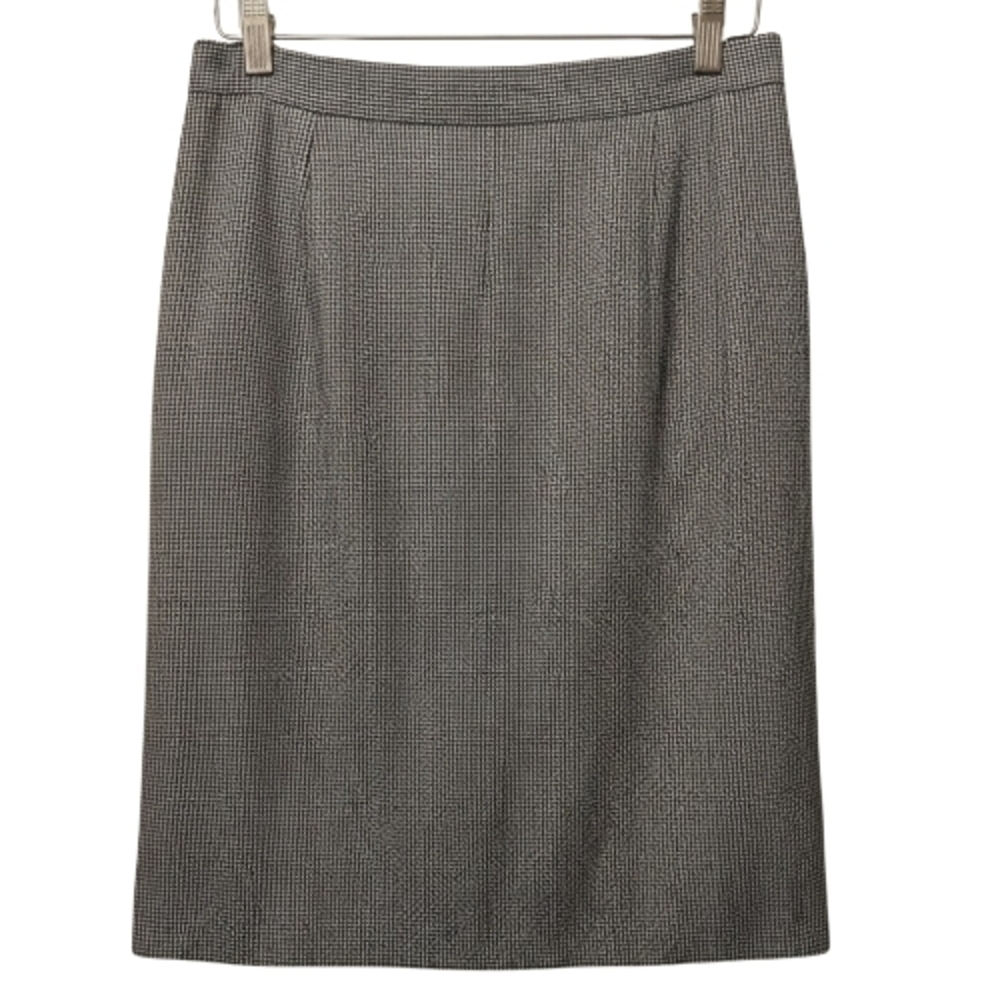 Gucci Houndstooth Wool Skirt